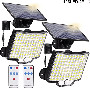 Inspire Essentials UltraBeam Solar Motion Flood Light With Remote Control b