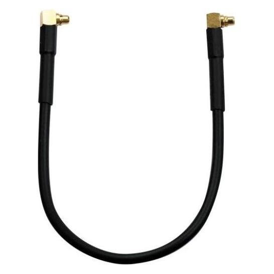 RF-Elements Pigtail MMCX-MMCX - MMCX - MMCX - Schwarz - Gold (Antennenkabel) (MMCX-MMCX-25)