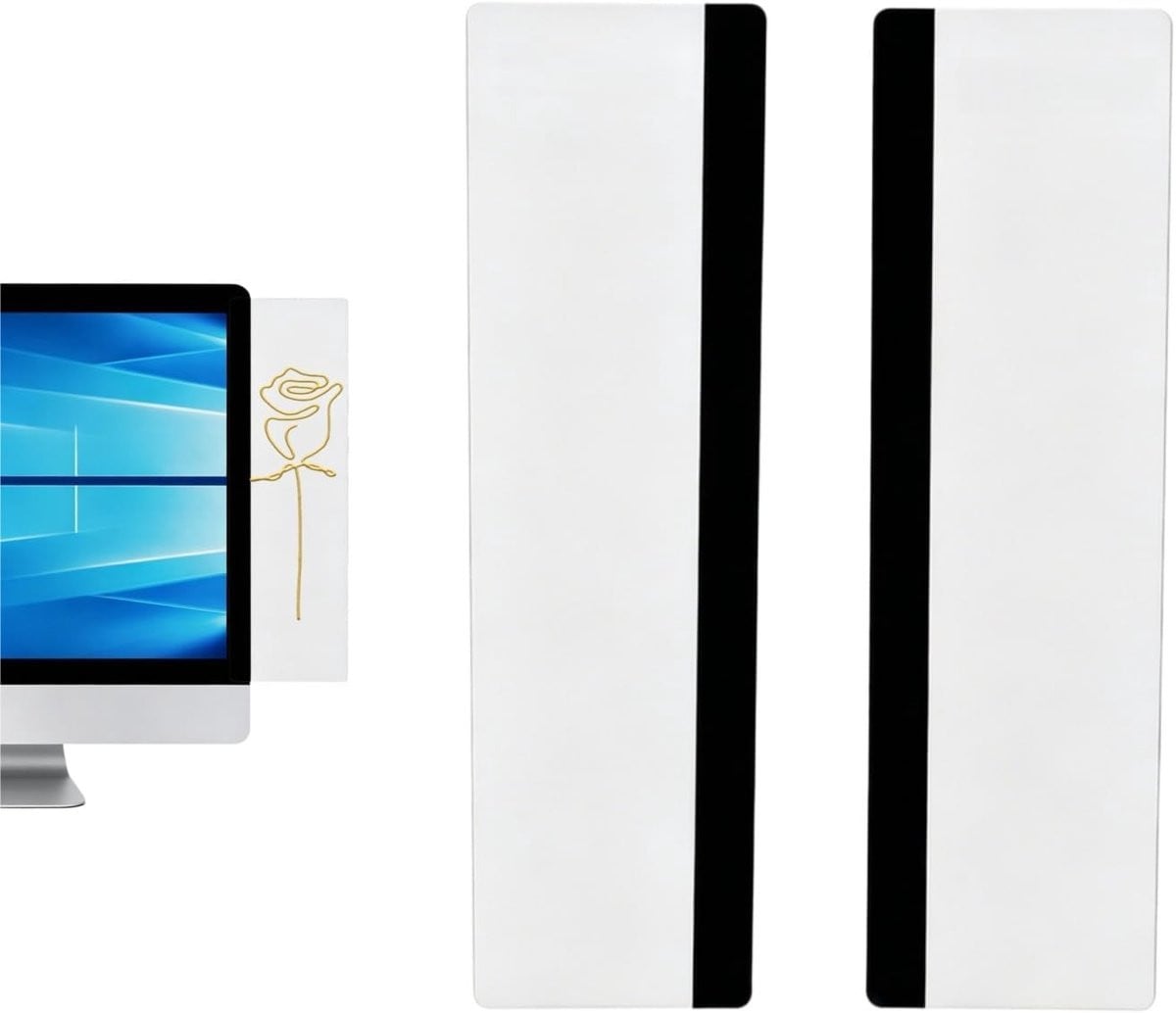 Transparant notitiebord voor computermonitor en bureau-organizer voor kantooraccessoires