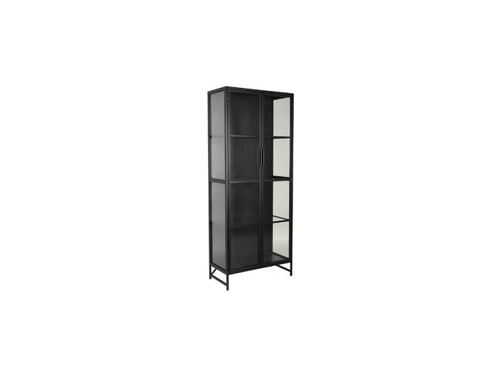 Vitrine haute en fer noir Rob