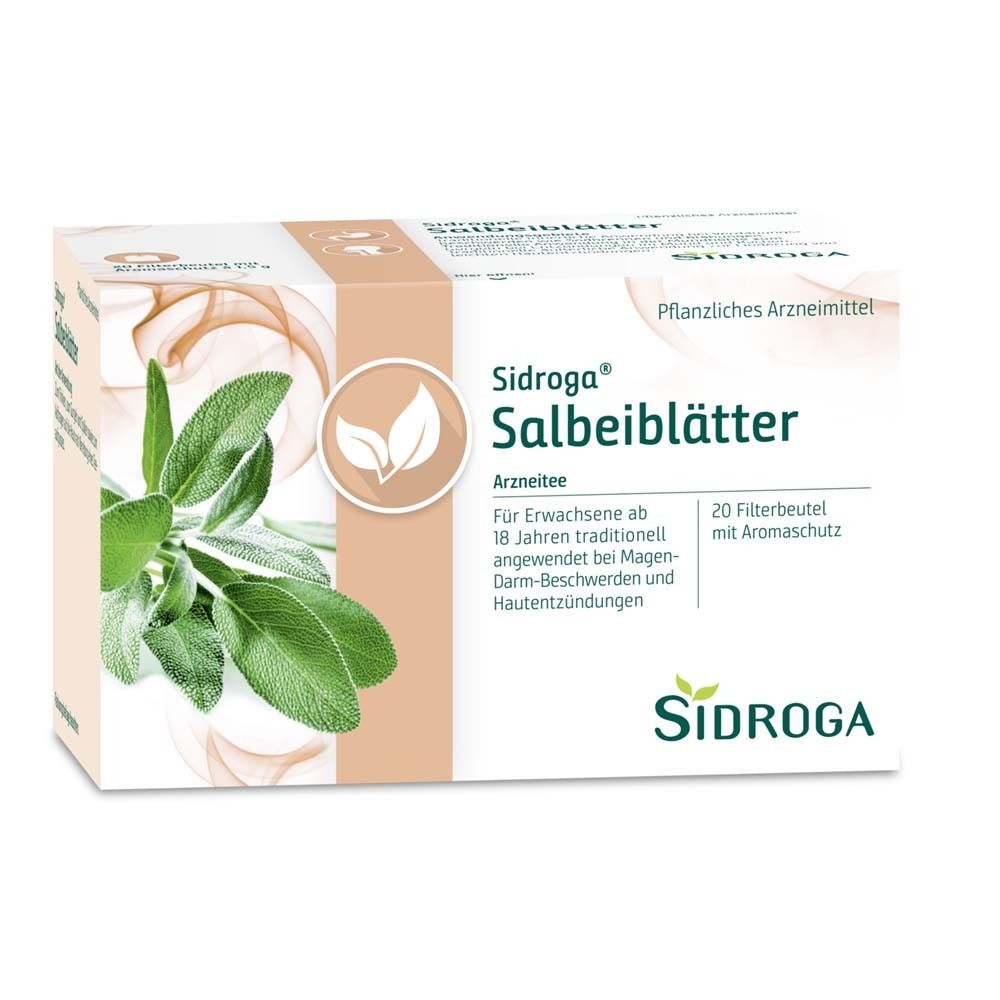 Sidroga Salbeiblätter Tee Filterbeutel 20x1,5 g