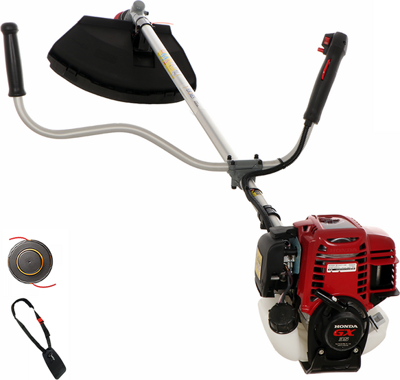 EuroMech HO 35 C - Débroussailleuse à essence 4 temps avec poignée - Moteur Honda GX35