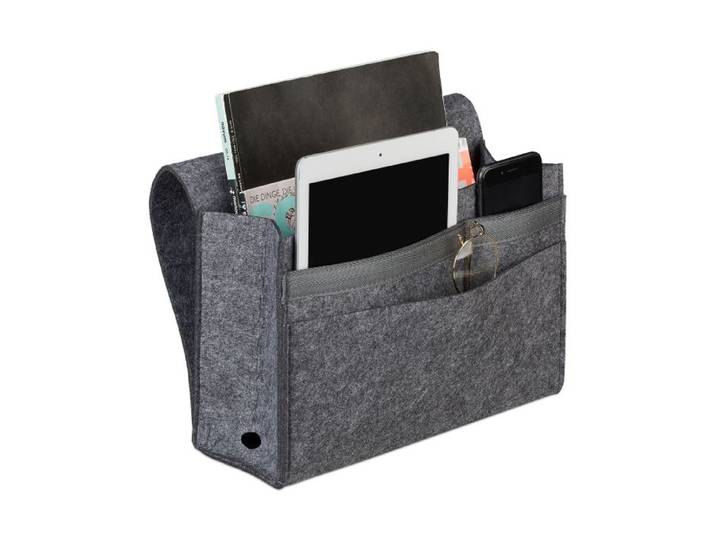 Relaxdays Betttasche mit Klettverschluss