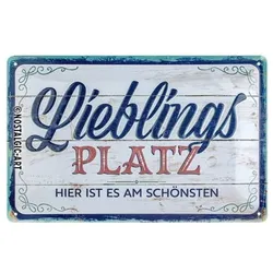 Nostalgic-Art Blechschild 20 x 30 cm"Lieblingsplatz"