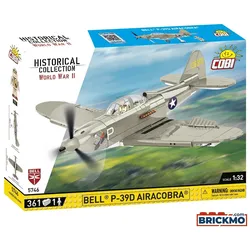 Cobi Historical Collection World War II 5746 Bell P-39D Airacobra Whit 5746