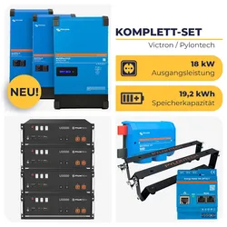 HUSATECH PowerSet: 3-phasig mit 2x MultiPlus-II 48/6k5/100-50 + 1x MultiPlus-II 48/6k5/100-50 GX + 4x US5000 | 18 kW 19,2 kWh
