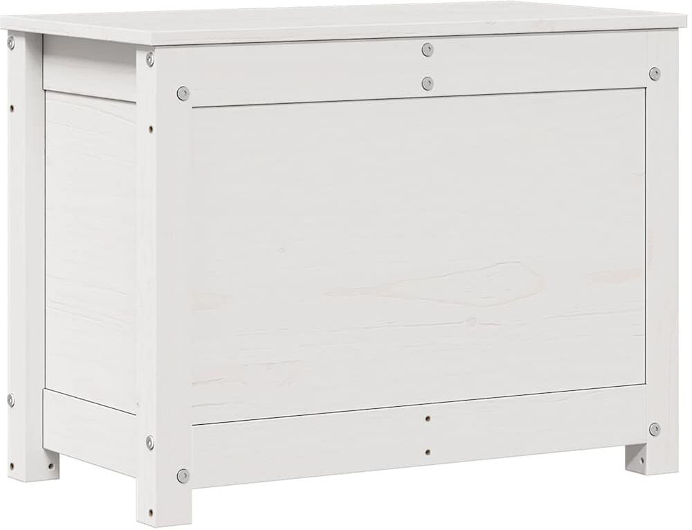 Marlow Home Co. Abriannah 60cm W 0L Solid Wood Deck Box White 45.5cm H X 60cm W X 32cm D