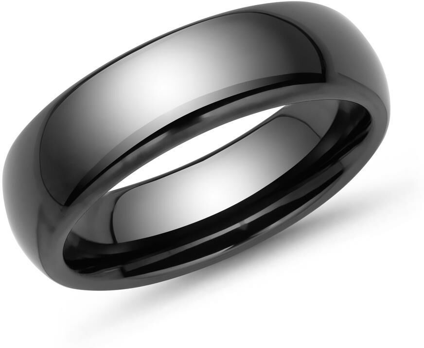 Unique Hochwertiger kratzfester Schwarzer Keramik Ring schwarz