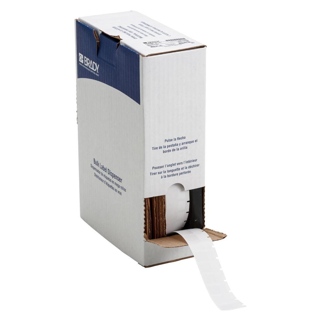 Brady BM-17-427, Vinyl, selbstlaminierend, Weiss/Transparent, matt, 12.70 x 9.53(25.40) mm, für Kab (33.32 mm) (BM-17-427)