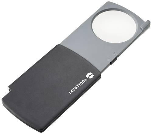 TOOLCRAFT TO-8997039 Handlupe mit LED-Beleuchtung Vergrößerungsfaktor: 2.5 x