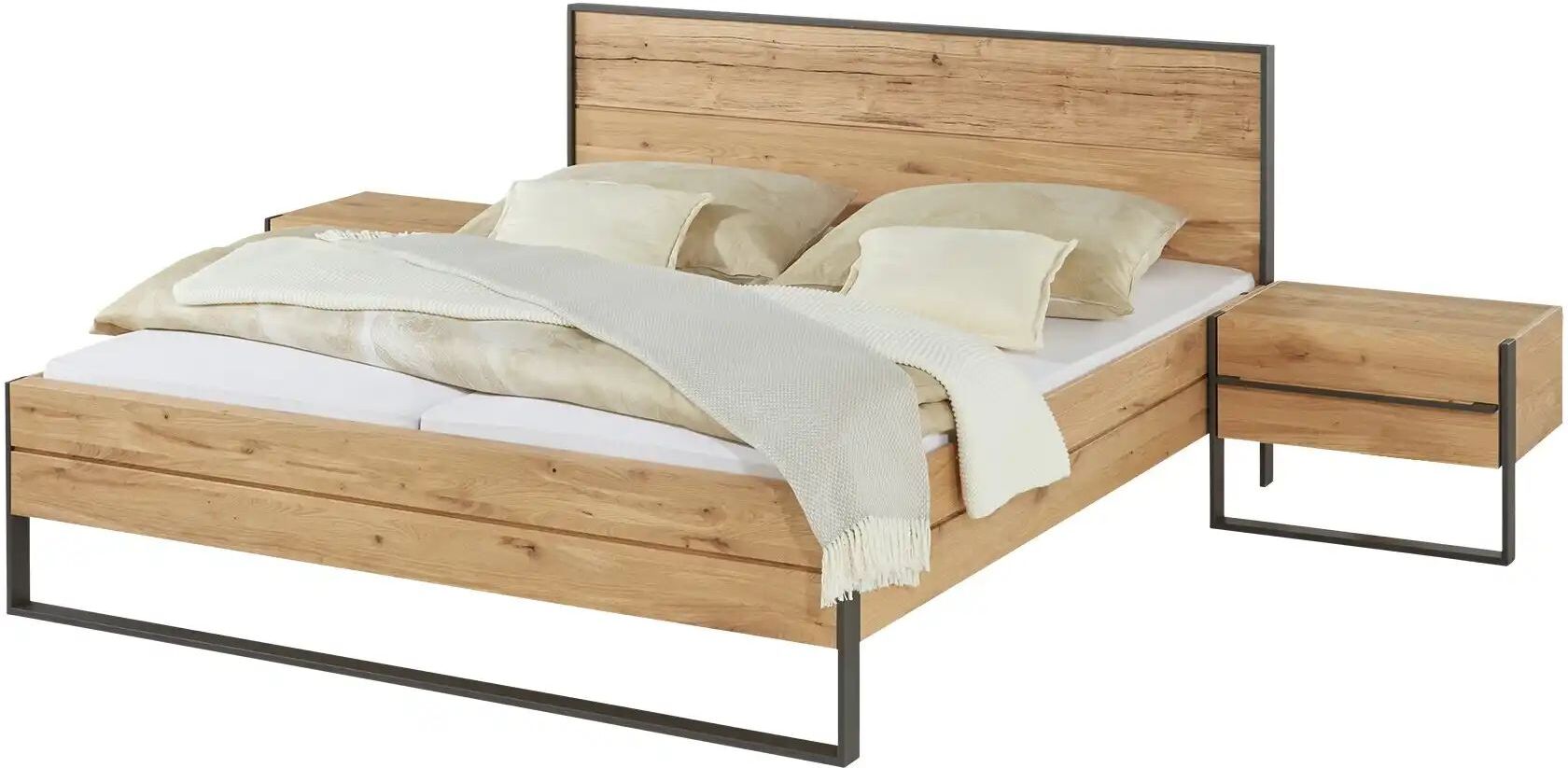 Höffner Bettanlage  Kava ¦ holzfarben ¦ Maße (cm): B: 314 H: 99,5