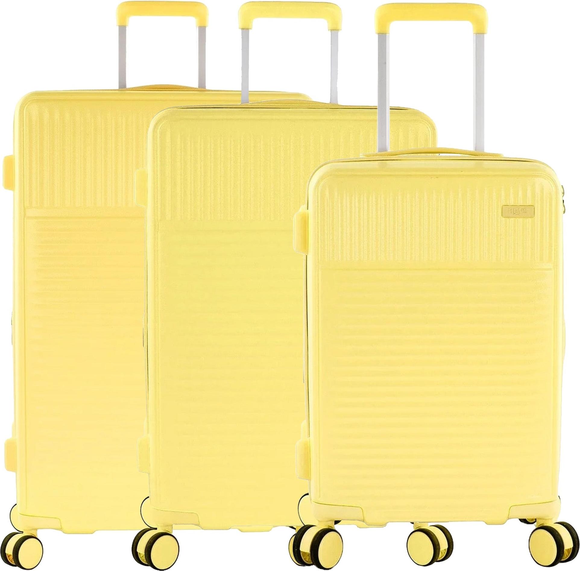 Heys Pastel - 4-Rollen-Trolley Set 3tlg. erw. (gelb)