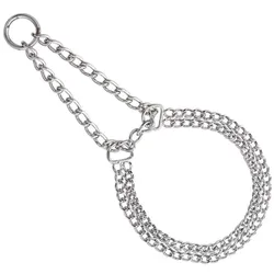 Nobby Chains choker, two rows (Hund), Halsband + Leine