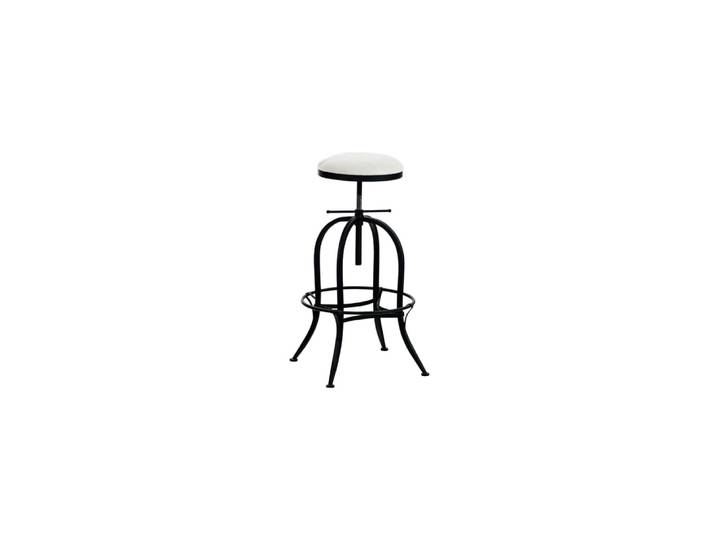 Tabouret de bar industriel réglable en métal Noir