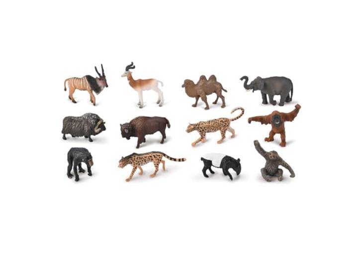 Collecta wilde dieren speelgoedset - 12 stuks handgeschilderd