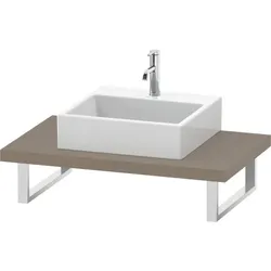 Duravit L-Cube Konsole LC102C07575 Stärke 4.5 cm, leinen, für Aufsatzbecken, variabel