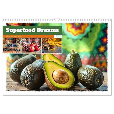 Superfood Dreams - AI art for gourmets (Wall Calendar 2027 DIN A3 landscape), CALVENDO 12 Month Wall Calendar