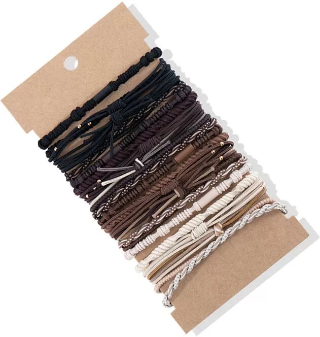 INF Chouchous Cheveux Tressés Bohèmes - Lot de 24 Multicolore 1