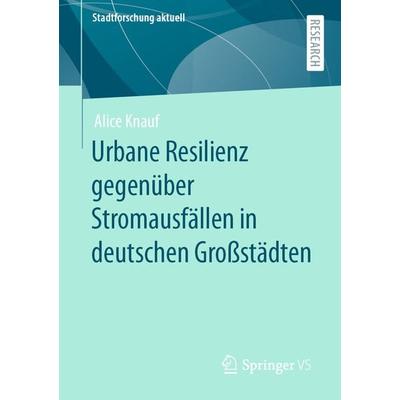 Urbane Resilienz gegenüber Stromausfällen in deutschen Großstädten, Taschenbuch von Alice Knauf, Springer Fachmedien Wiesbaden GmbH, 978-3-658-31253-4