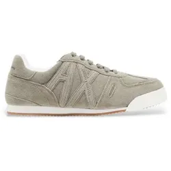 A|X Armani Exchange für Damen. XW002794AF19687Z7016 Klassische Leder-Sneakers (38), Wohnung, Schnürsenkel, Lässig, Grün