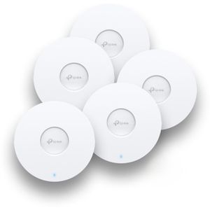 TP-Link Access-Point Omada EAP653 AX3000, Indoor, bis 2976 Mbit/s, Wi-Fi 6 Dualband, Wandmontage, 5 Stück