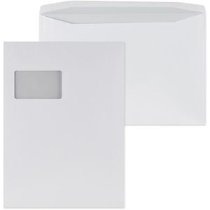 Igepa Kuvertierhüllen C4, 229 x 324mm, mit Fenster, 250 Stück