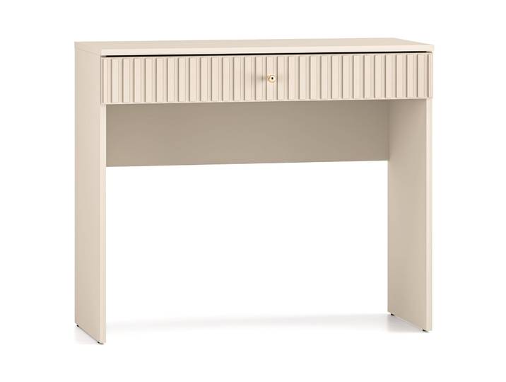 Caletto Schminktisch mit Schublade 92 cm, dekorative Lamellen,