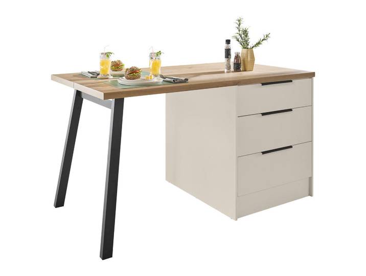 Carryhome Kücheninsel Multan, Kaschmir, 3 Schublade(n) Schubladen, 150x91x90 cm, Küchen, Küchenmöbel, Kücheninseln