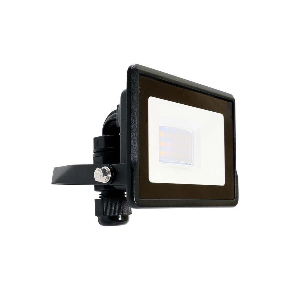 V-TAC VT-118 LED-floodlight 10W koelwit 6500K zwarte aluminium behuizing IP65