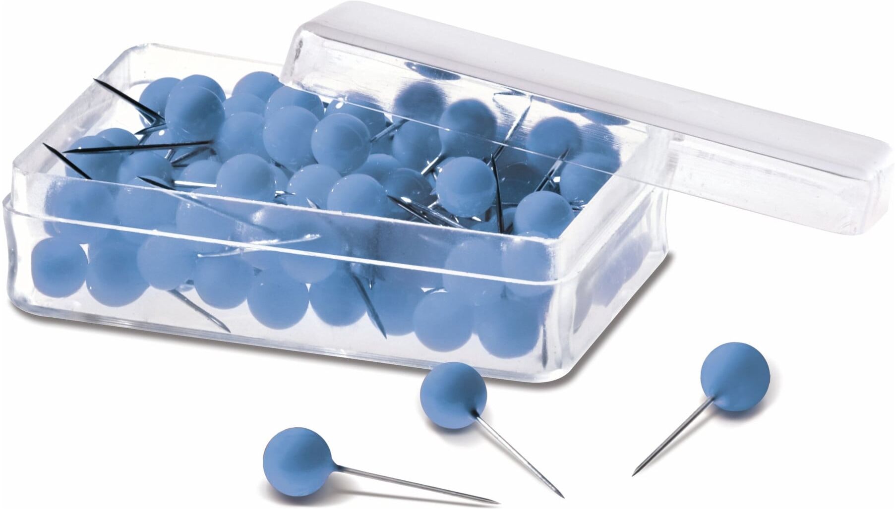 Magnetoplan Pin Nadeln Dose a. 100 Stück, blau (111165003)