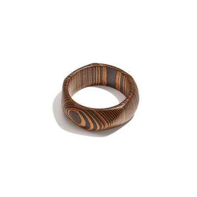 Armreif ADELIA´S "LIVAYA", schwarz, Armbänder, Damen, Holz, Armreif, Stylisch mit breiter, weich gerundeter Form
