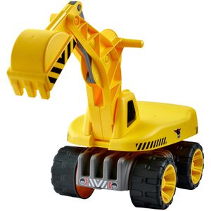 BIG Rutschauto 800055811, Power-Worker Maxi Digger, ab 3 Jahre, gelb, Bagger