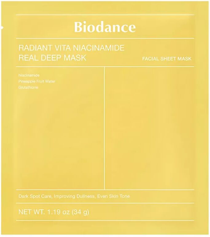 Biodance - Radiant Vita Niacinamide Real Deep Mask, 1 pièce