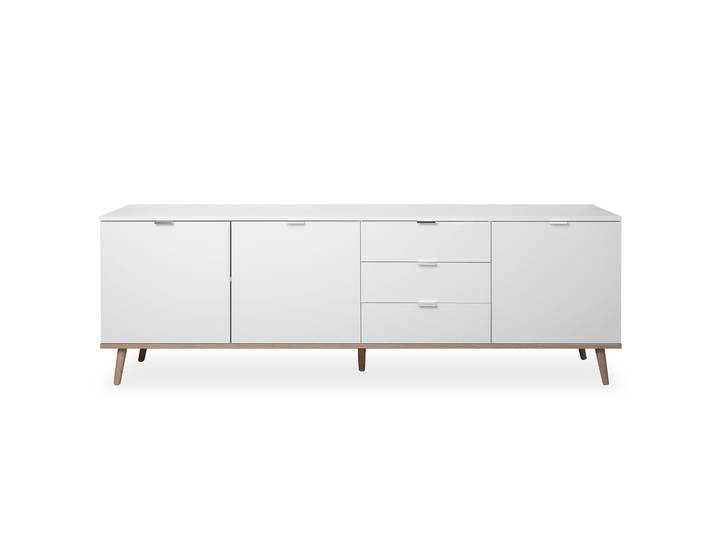 Finori Göterborg 57 Sideboard/Weiß/Sonoma Eiche