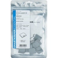 ESSENTIAL Micro SD Port Lock (MSD04), Einsteckschloss Farbcode Grau, 10 Stück