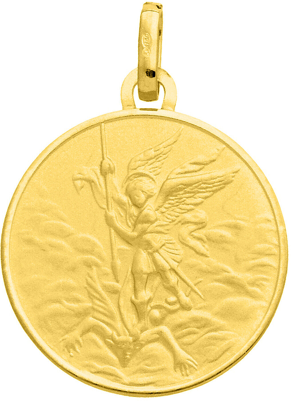 Mon Premier Bijou Médaille Saint Michel - Or jaune 18ct