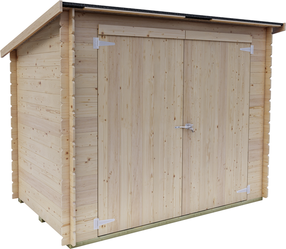 Alce Eureka 218x130  Gerätehaus aus Holz  Pultdach  218x130x167 cm