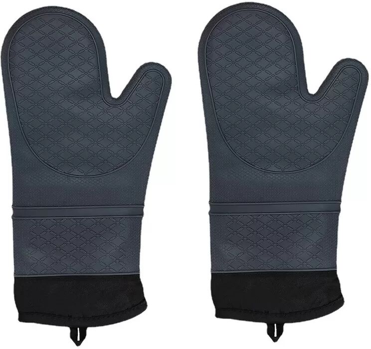 INF Hitzebeständige Silikon-Ofenhandschuhe - Professionelle Küchenhandschuhe (1 Paar)