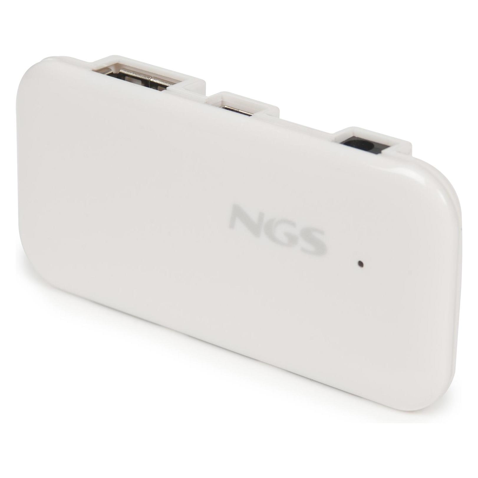 NGS iHub4 - 480 Mbit/s - Weiss - 5 V - 512 MB - Windows 7 - Vista - XP - 2000 - 45 g (USB-A, 3 Ports) (IHUB4)
