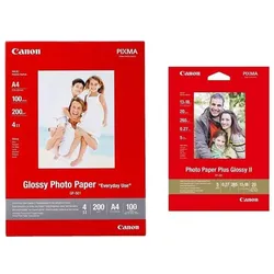 Canon GP-501 Glossy Photo (200 g/m2, A4, 100 Stk.), Fotopapier, Weiss