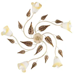 Deckenleuchte Vanda Weiß/Beige max. 6 Watt Deckenlampe