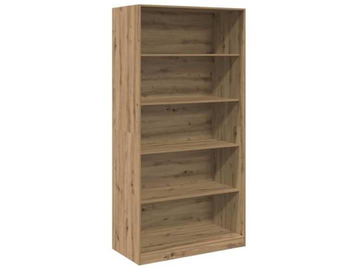 smnyxs Kleiderschrank, Eiche, 100 x 50 x 200 cm, Holz 5 Fächer, Aufbewahrung für Kleidung, Hüte, Handschuhe, Wandbefestigung im Lieferumfang enthalten, minimalistisches Design