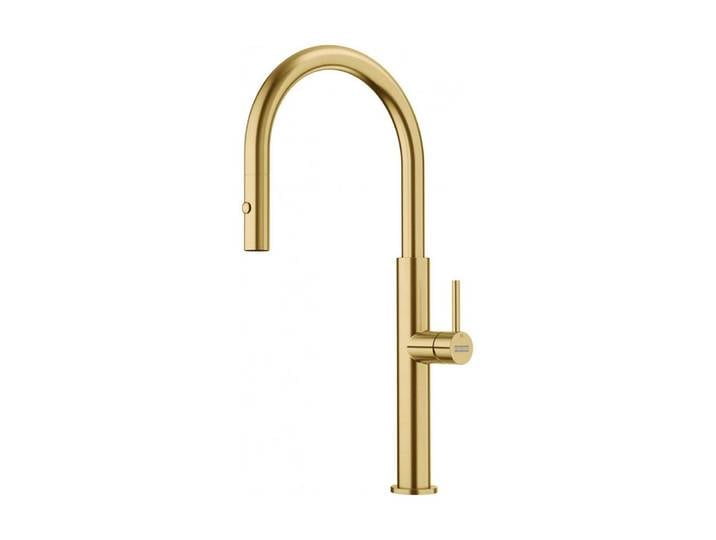 FRANKE Küchenarmatur Pescara J Auszug Gold Auszugsbrause Edelstahl PVD