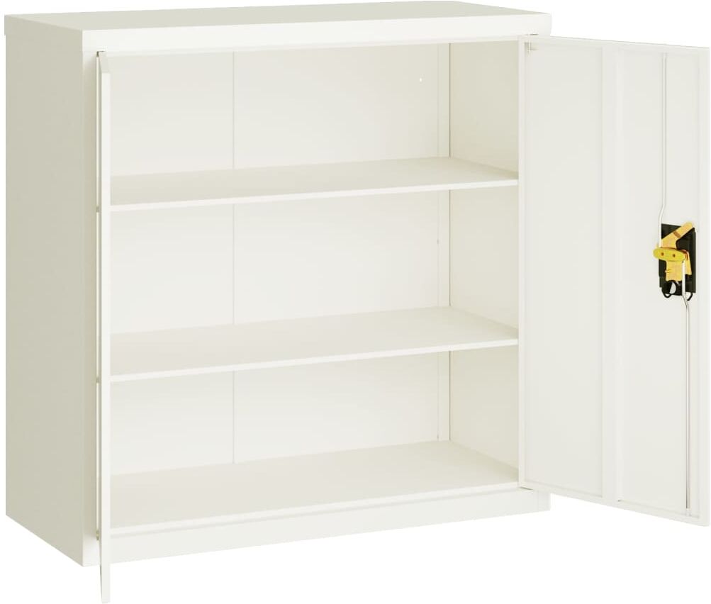 vidaXL Classeur blanc 90x40x90 cm acier