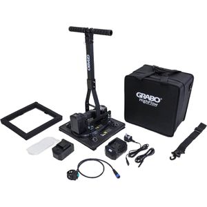 Grabo Saugheber NGFL, High Flow, Set, 1 Vakuum Saugnapf, mit Akku & Koffer, Tragkraft 45kg