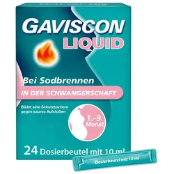 GAVISCON Liquid Suspension bei Sodbrennen in der Schwangerschaft (24x10 ml) 24X10 ml