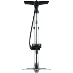 Crankbrothers Sterling Standpumpe, analoges Manometer, silver