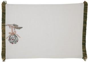 Saro Lifestyle "Ornament Placemat (Set of 4) - 13""x19"""