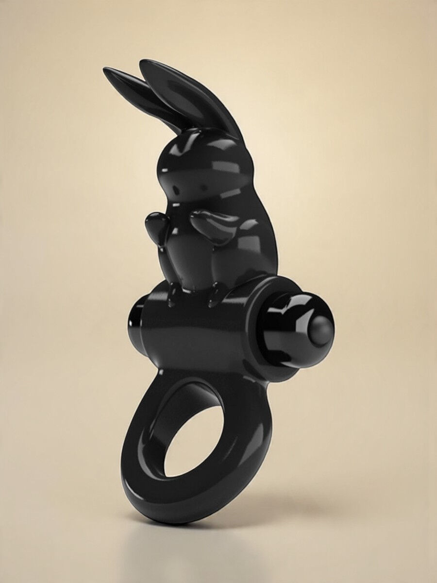 Pretty Love Exciting Ring - Cockring Vibrant - Noir