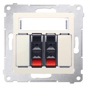 Kontakt Simon Lautsprechersteckdose SIMON54 doppel creme - DGL32.01 (DGL32.01/41)